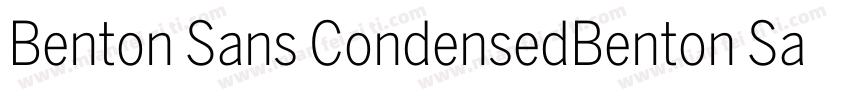 Benton Sans CondensedBenton Sans字体转换